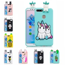 3D единорог панда Медведь кактус Мягкий Силиконовый ТПУ чехол для Huawei P Smart Z Honor 7A 7C Pro 7S 8S 8 9 10 Lite 10i 8X 8C 8A чехол