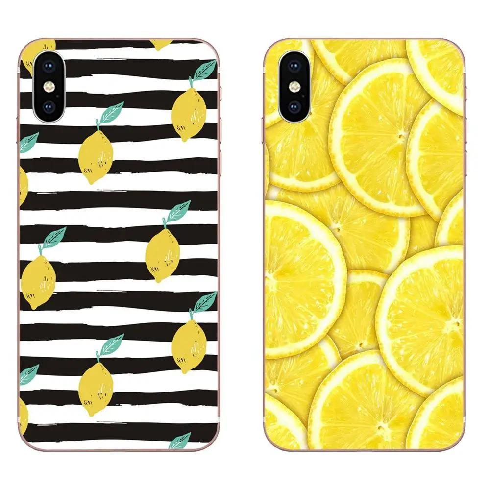 

For LG K50 Q6 Q7 Q8 Q60 X Power 2 3 Nexus 5 5X V10 V20 V30 V40 Q Stylus Soft TPU Fashion Cover Case Lemon Yellow Stripes Life