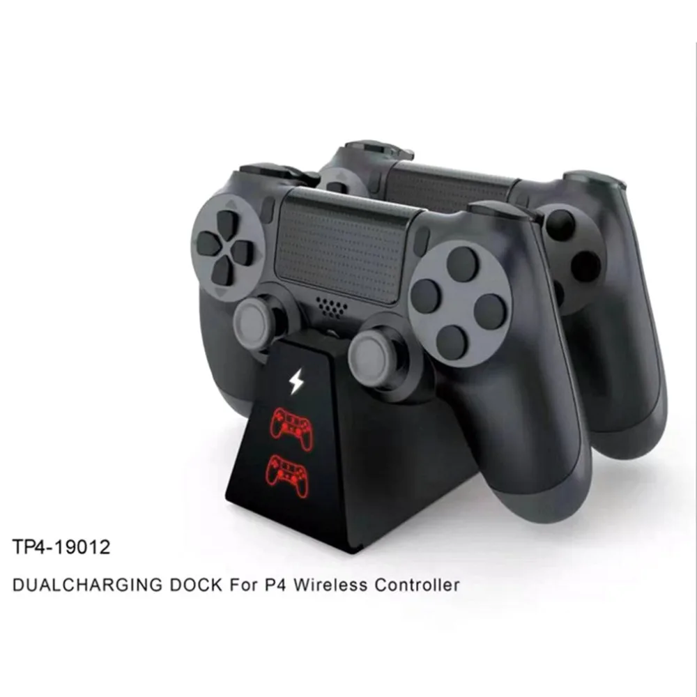 Для PS4 контроллер Dual USB зарядное устройство док-станция с светодиодный дисплей для Playstation 4 PS4/PS4 Slim/PS4 Pro контроллер