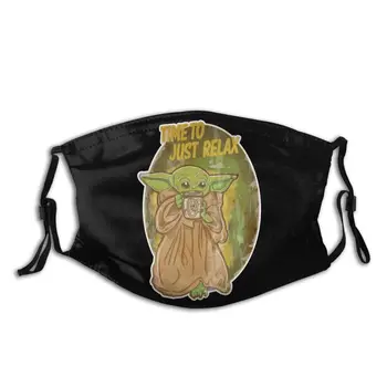 

Baby Yoda Non-Disposable Face Mask The Mandalorian Anti Bacterial Dustproof Protection Cover Respirator Muffle Mask with Filters