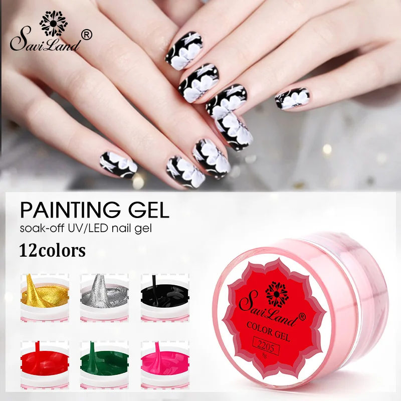 

Saviland Silk Spider Gel Varnish Wire Drawing Point To Line Painting Nail Varnish Drawn Paiting Gel Lak Vernis