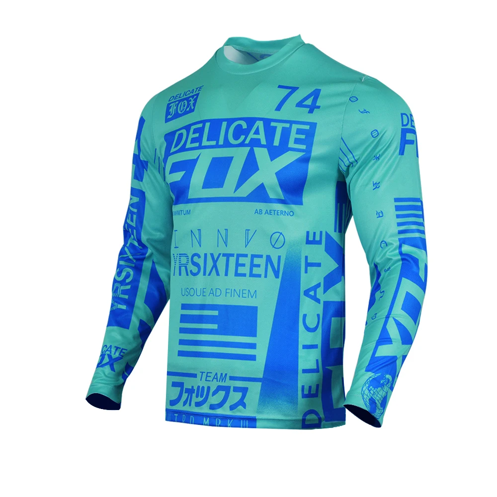 Delicate Fox 360 Flight Jersey Mountain MTB DH MX ATV Offroad Motocross Racing Men's Green T-shirt | Автомобили и мотоциклы