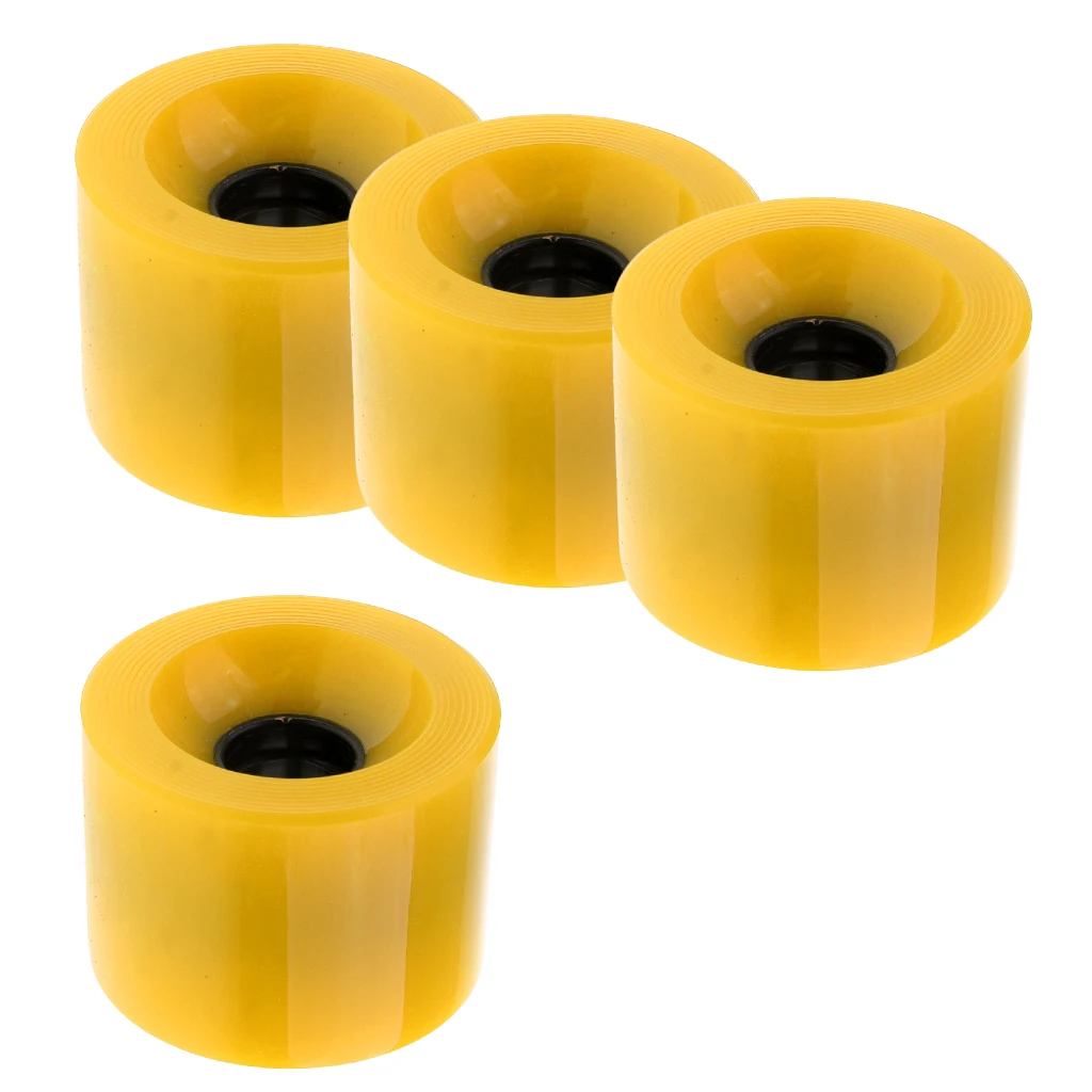 4pcs 70 x 51mm Durable Pro Blank Skateboard PU Wheels Longboard Mini Cruiser Wheels