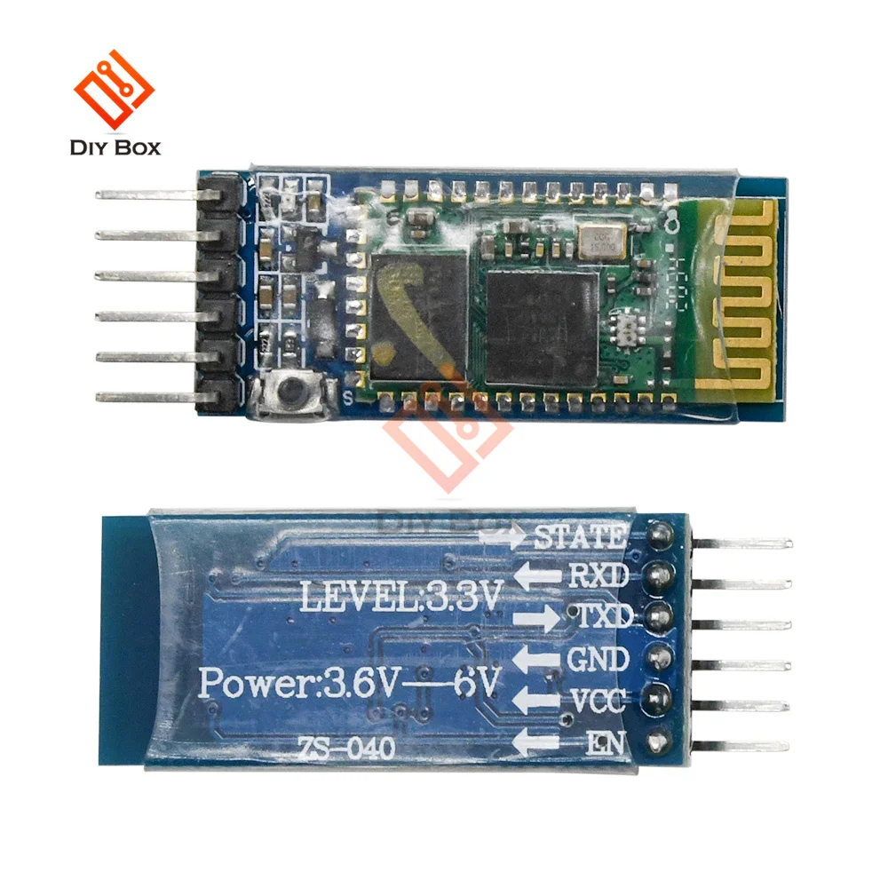 

HC-05 HC05 Wireless Module For Arduino Serial 6 Pin Bluetooth RF Receiver Transceiver Module RS232 Master Slave 3.3V