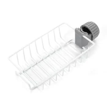 

Kitchen Faucet Rack Iron Stainless Steel Drain Debris Storage Rack Creative Kitchen Finishing Adjustable Rack