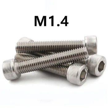 

100pcs/lot M1.4x3/4/5/6/8/10/12 GB70.1 DIN912 Stainless steel hex socket cap screw