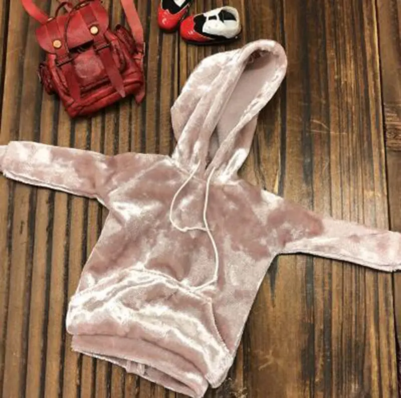 1PCS Doll's Blyth Clothes Casual Sport Hoodie for Blyth Coat for Azone licca momoko barbies Clothing for 1/6 Doll accessories - Цвет: pink