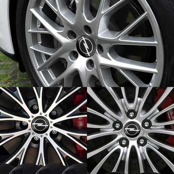 

1pcs Fashion Car Styling Emblem Car Decals For Opel Vectra Vivaro Astra H J G Corsa D Insignia Antara Wheel Hub Center Stickers