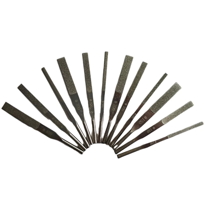 

12 Pcs / Pack Taper Diamond Files for Reciprocating Grinding