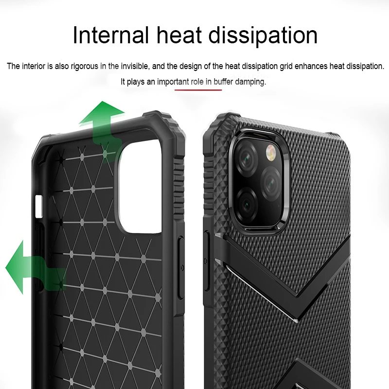10 шт./партия военный щит ТПУ для iPhone 11 чехол Чехол для iPhone 6 6s 7 8 Plus X XR XS 11 Pro Max чехол