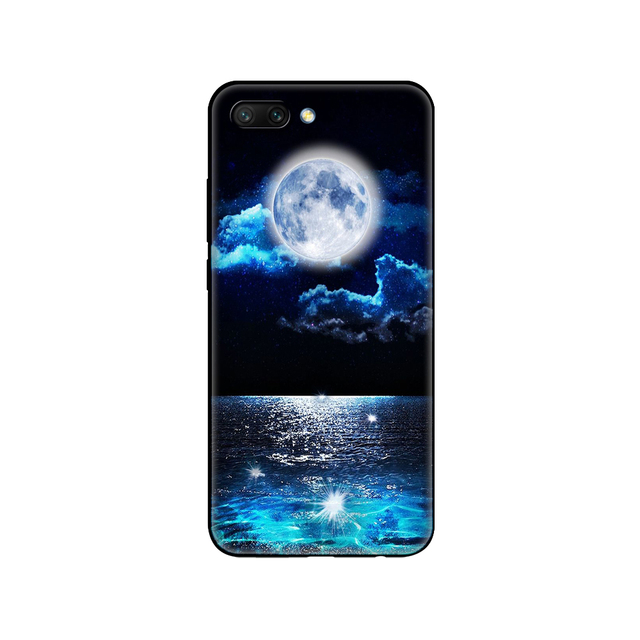 honor 10 case soft silicon tpu back phone cover for huawei honor 10 Case Etui protective printing coque black tpu case