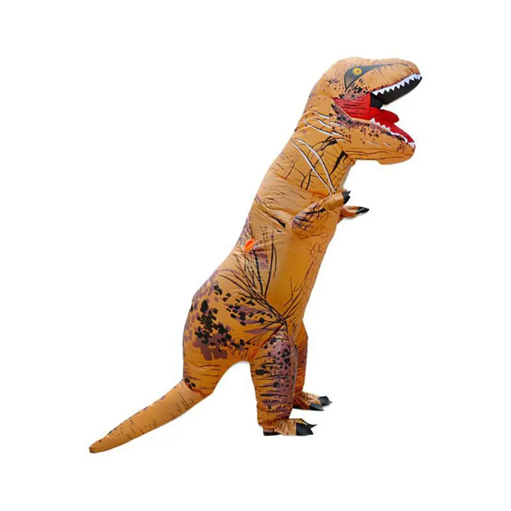 Забавный надувной костюм динозавра на Хэллоуин, надувной костюм тираннозавра, косплей, одежда для сцены