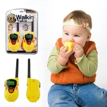 2 шт 80-100 м Ручной Электронный говорящий Walkie Talkie телефон игрушка образовательный гаджет домофон игрушка