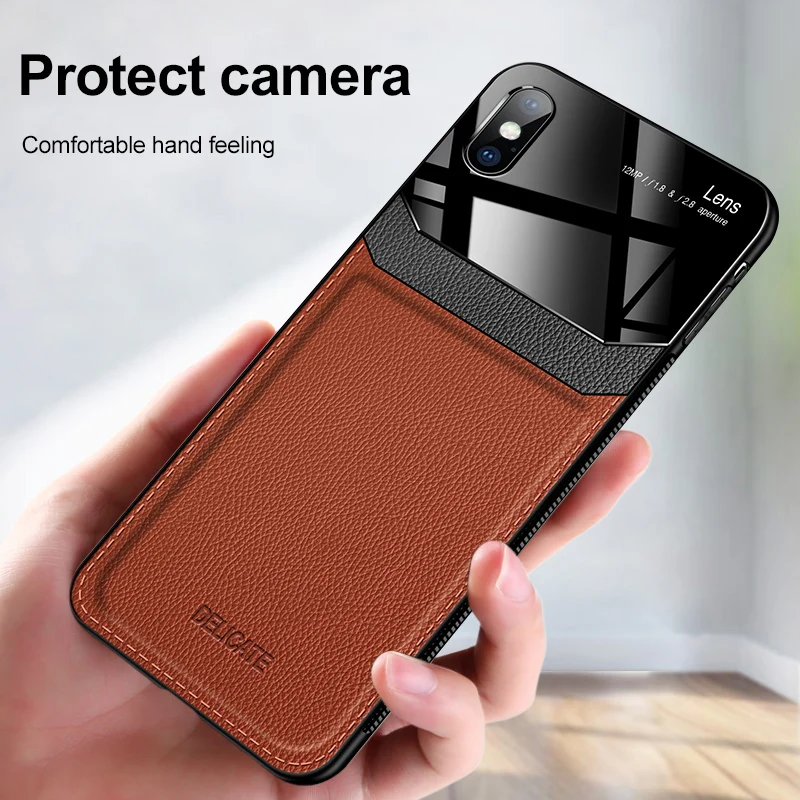 For iPhone 11 Pro max case Luxury Shockproof X XS MAX XR 6 6S Plus soft bumper leather 7 8 cover | Мобильные телефоны и