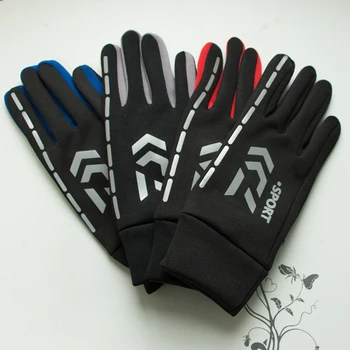 

Winter DAWA Plus Velvet Waterproof Windproof Outdoor Sports Fishing Glove Full Fingers Keep Warm Anti-slip Fishing Gloves