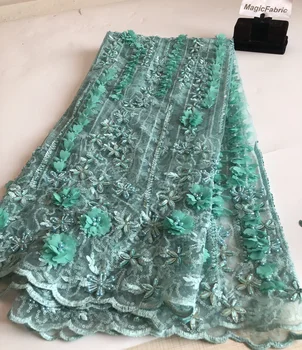 

Beaded Embroidery Bridal Laces Fabrics African Lace Dress Styles French Lace Fabric Nigerian Wedding Lace Fabric H0139