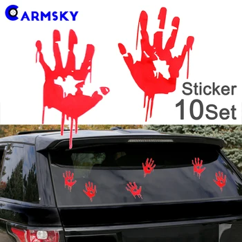 

Zombie Bloody Hand Print 8 Inch Vinyl Decal Sticker Fun sticker