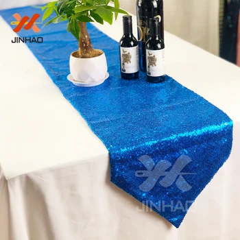 

30X180cm Fashion Blue Dining Room Decoration Table Runner Sparkly