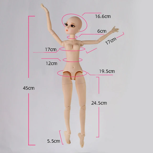30cm cabeça da boneca de maquiagem ou corpo articulações moveable diy  bonecas modelo crianças meninas boneca brinquedo presente figura de ação  modelo desenho esboço - AliExpress