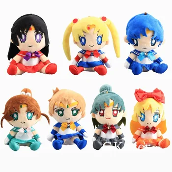 

Sailor Moon Plush Toy 7"18 cm Mars Pluto Veunus Jupiter Mercury Soft Stuffed Dolls Girls Gift