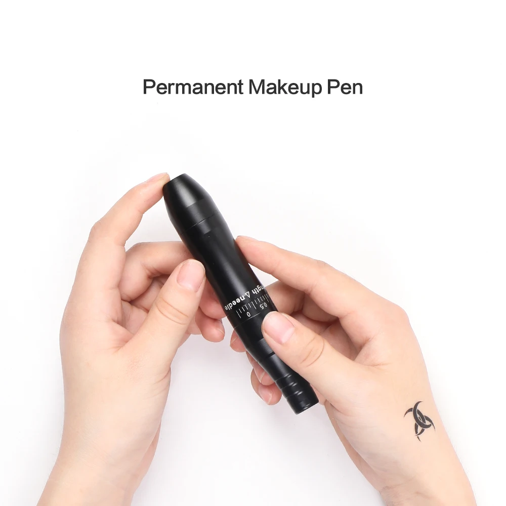 

3 color Tattoo Hybrid Permanent Makeup Tattoo Eyebrow Pen Rotary Tattoo Machine Gun for shader linnner Coloring microblading pen