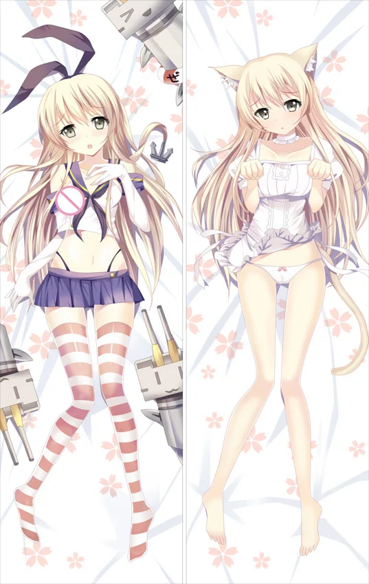 Аниме Kantai Коллекция Yuudachi Dakimakura Чехол Kancolle Kaga персонажи Shimakaze Bolster чехол Amatsukaze обнимает чехол для подушки - Цвет: M5