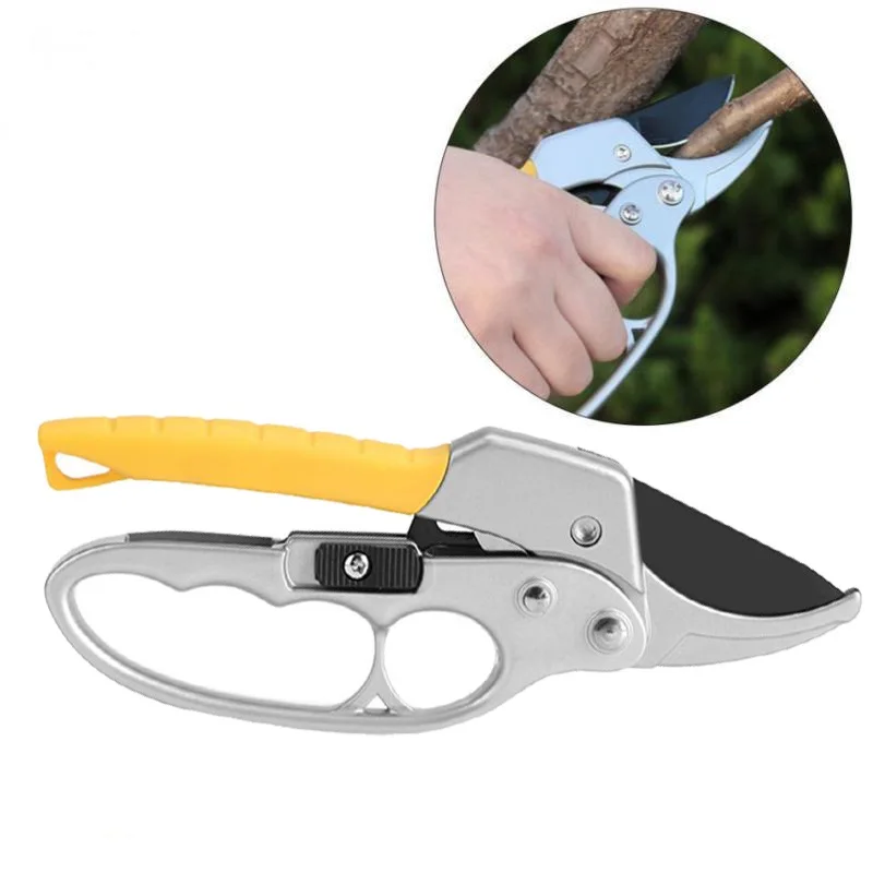 Garden Pruning Shears /& Snips Hand Pruner Ratchet Scissors Branch Cutter Trimmer
