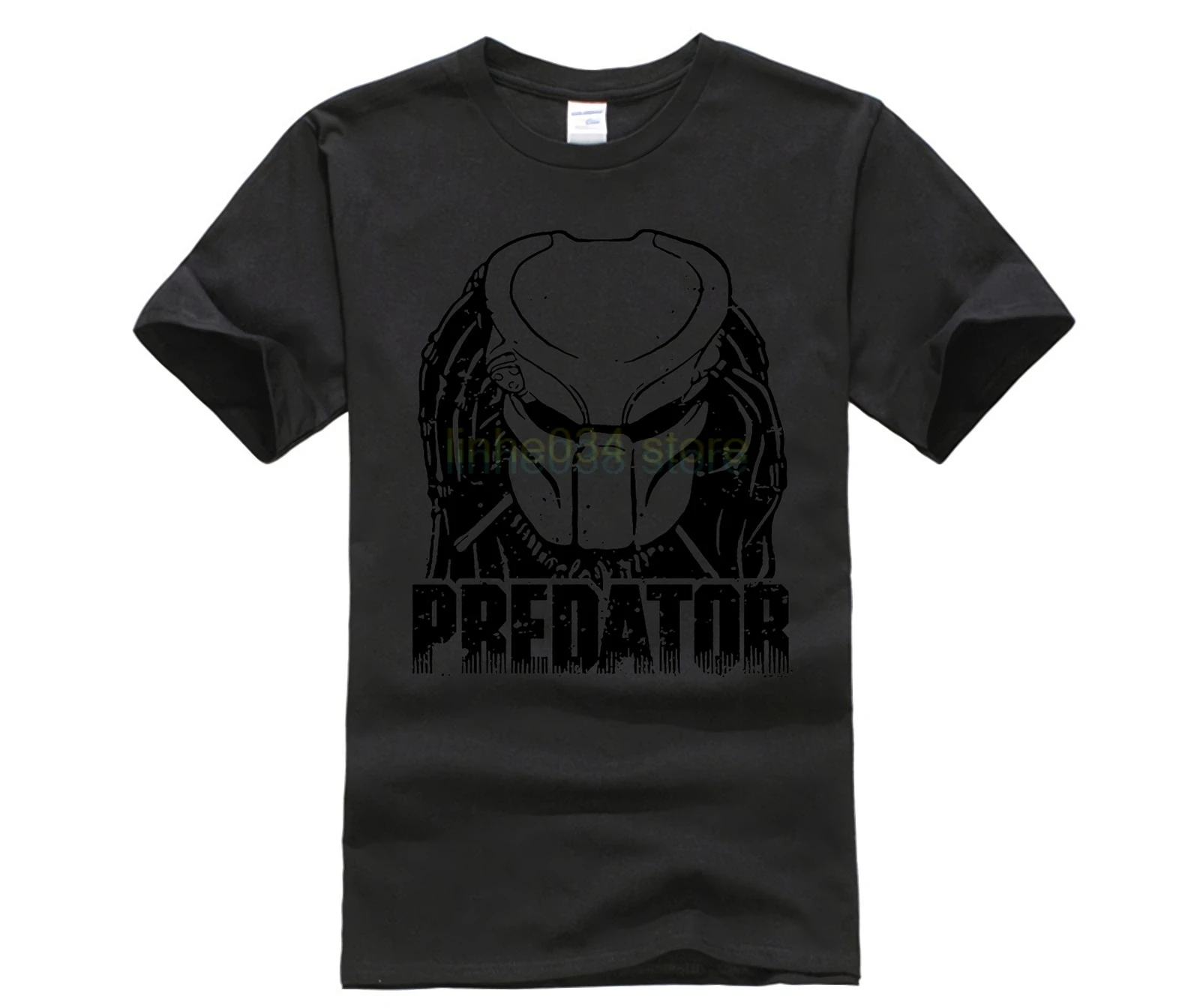 black Топы Мужские O-shirts Predator T-Shirt - Цвет: black