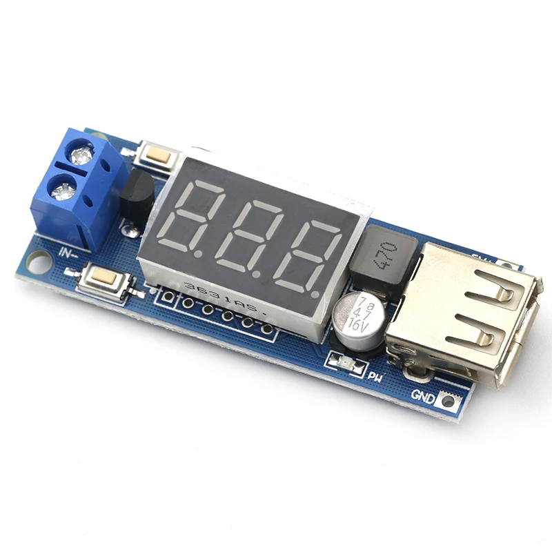 DC 4 5 40 В до 2A USB зарядное устройство светодиодный понижающий преобразователь