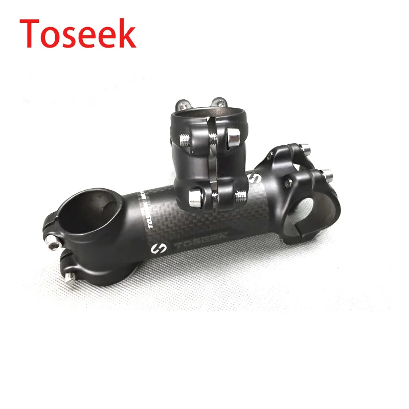 TOSEEK bike stem super light 99.7g! MTB road bicycle for angle 7 length 60mm-110mm Matte Carbon aluminum Stem parts | Спорт и