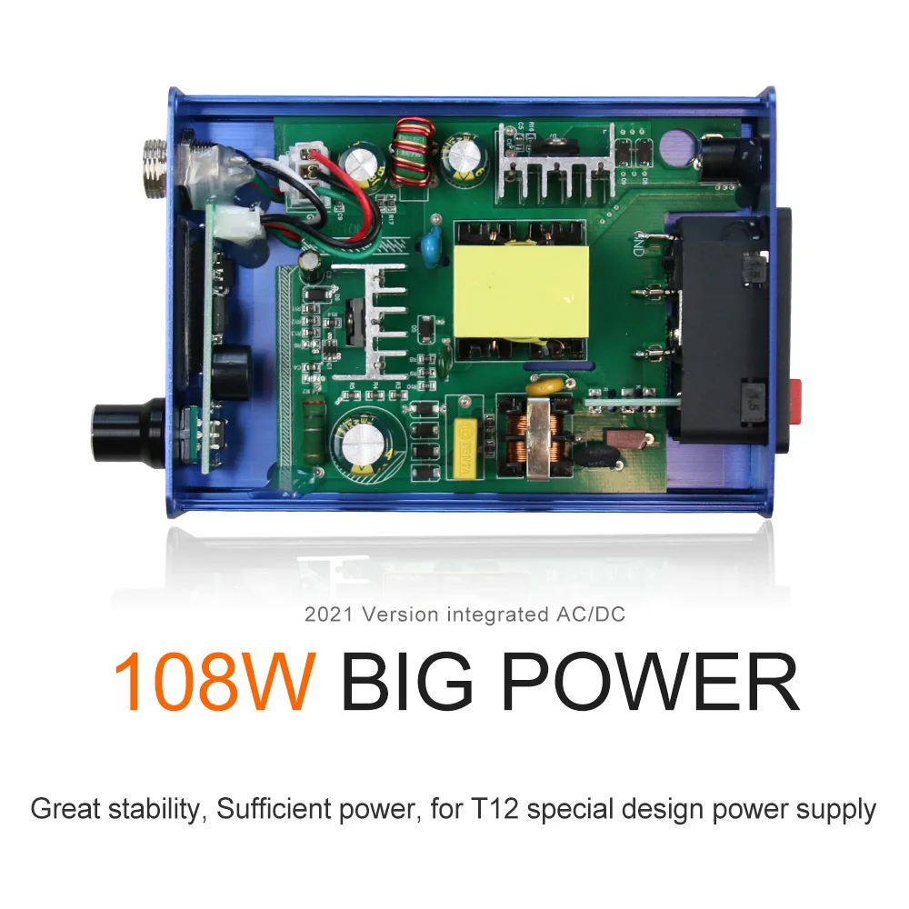 Quick Heating T12-956 blue version soldering station electronic welding iron with T12-907 blue OLED Digital Soldering Iron 3