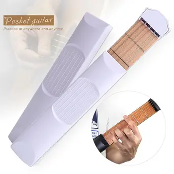 

Small Guitar Guitar Trainer Novice Practice Fingertip Piano Music ABS White Play African Musical Instruments Solid