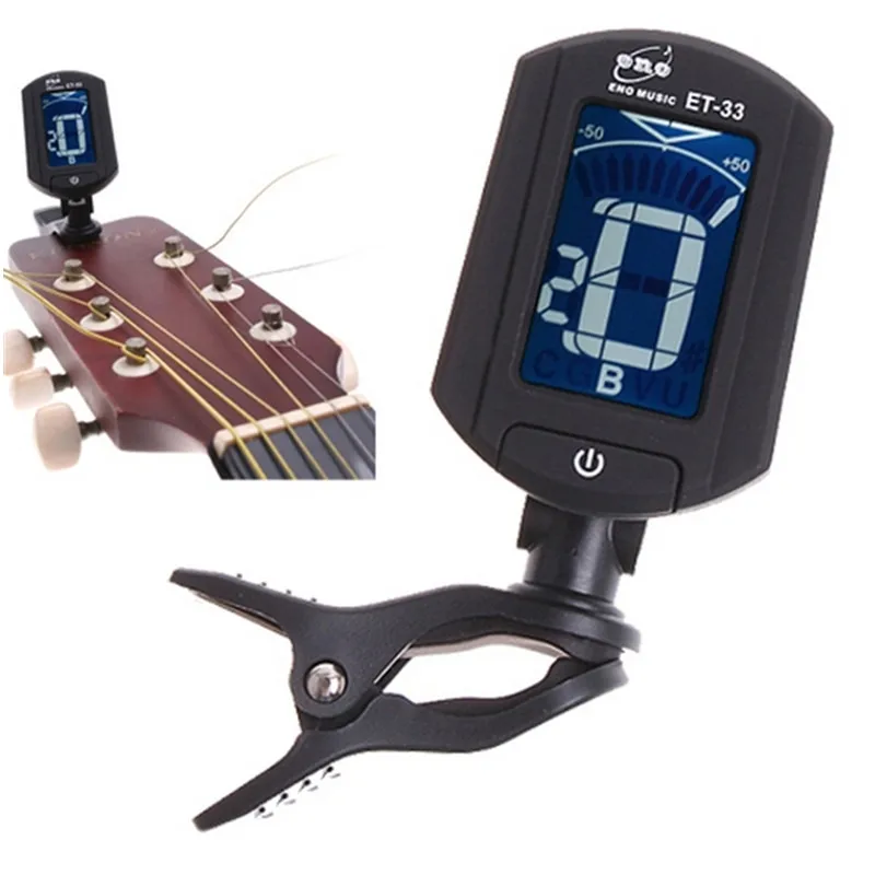 1Pcs LCD Digital Bass Violin Ukulele Guitar Tuner Guitar Accessories Parts Musical Instrument