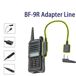 OPPXUN Adapter Line For Baofeng 9700 / uv9r / A58 Turn K-Head 888s / 5R / 5ra Two Pin Portable Conversion Walkie Talkie Headset