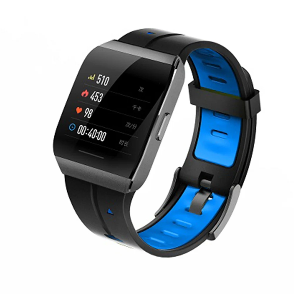 X1 Smart Watch Men IP68 Waterproof Sport Bracelet Heart Rate Monitor Fitness Band Tracker Weather Smart band VS fitbits - Цвет: Синий