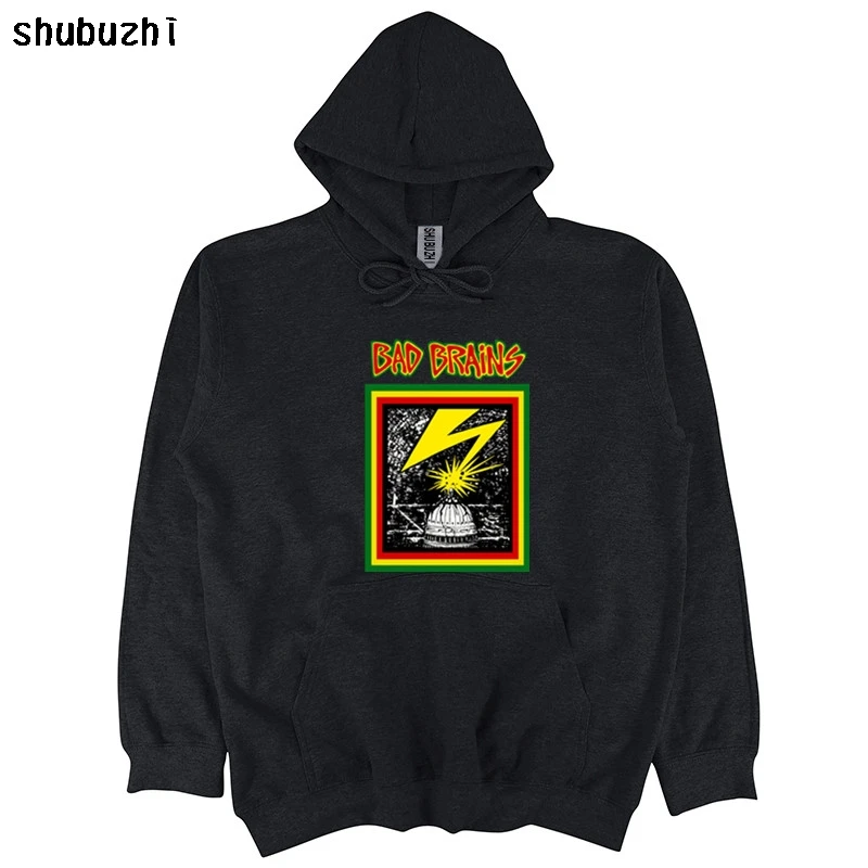 Bad Brains Толстовка-первый альбом официальный жесткий черный флаг панк Толстовка модный бренд Топ осень весна хлопок Толстовка sbz4137 - Цвет: black