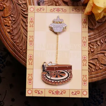 

Cosmile The Legend of 1900 Marx Piano Soft Enamel Brooch Badge Pin Limited Multicolor Gift keychain keyring creative
