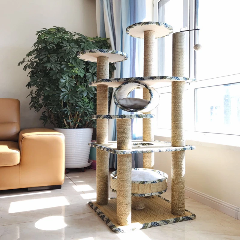 

Cat Climbing Frame Cat Nest Cat Tree One Sisal Cat Tree Cat Catch Board Large Cat Toy Cat Frame Cat Platform Cat Catch Column