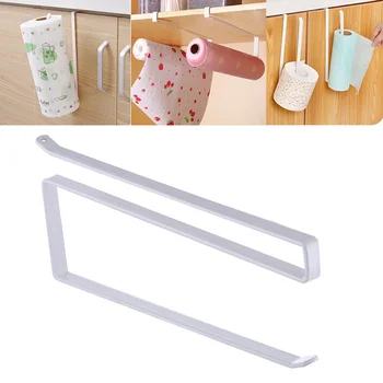 

Toilet Roll Paper Holder Hanging Organizer Iron Tissue Towel Rack Shelf Kitchen Storage Rack Door Kitchen Bathroom Accessories
