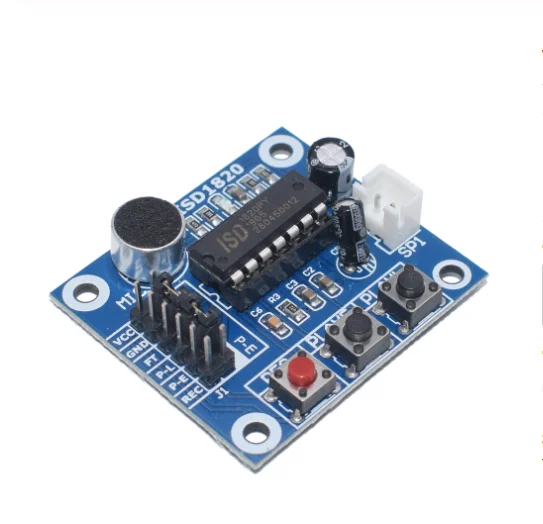 

ISD1820 recording module voice module the voice board telediphone module board with Microphones + Loudspeaker