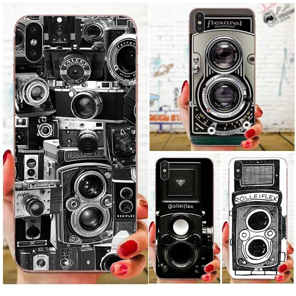 Красочные старинная камера мягкий чехол для мобильного телефона Чехлы samsung Galaxy