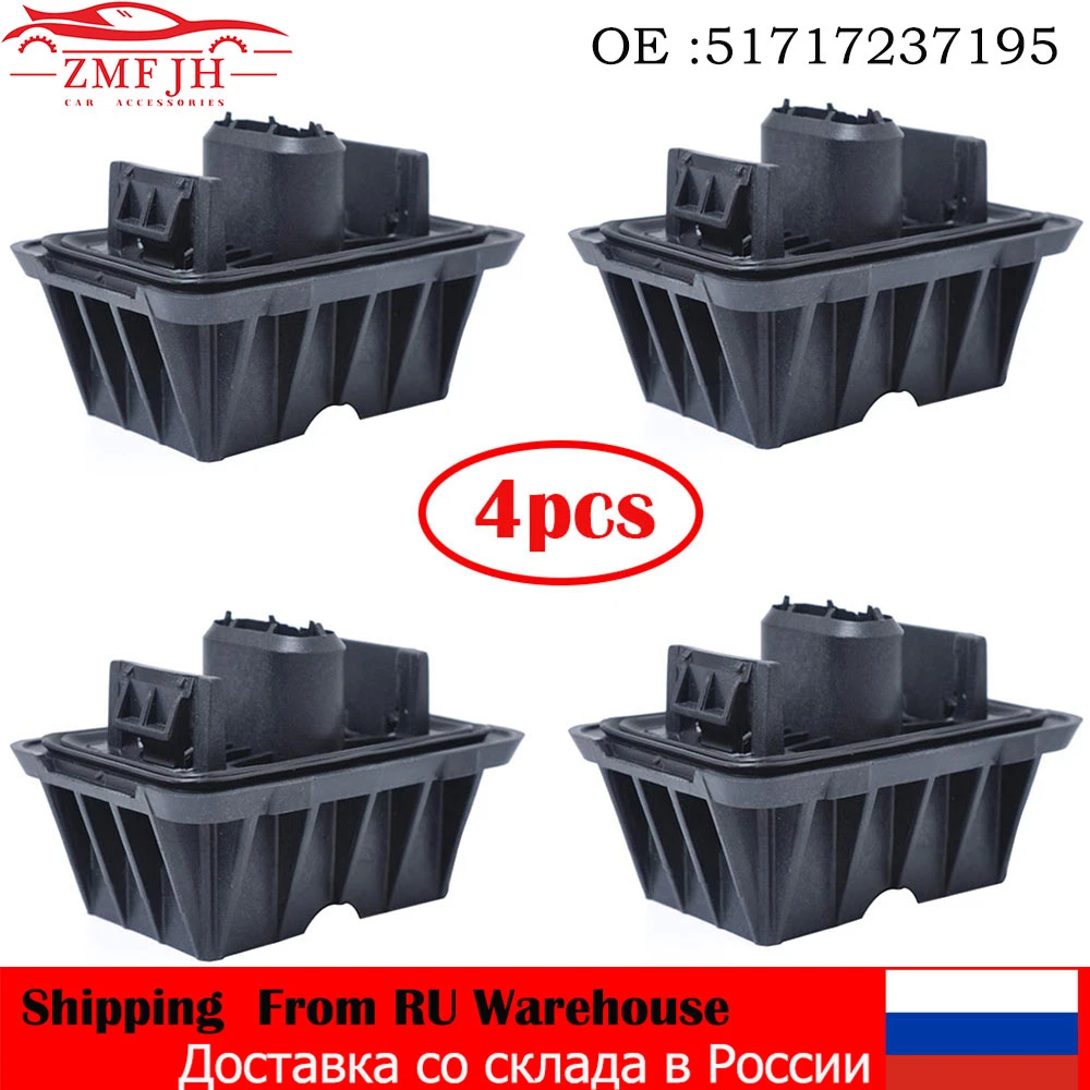 새로운 4pcs 리프팅 지원 잭 패드 자동차 51717237195 B M W 1 3 5 6 7 시리즈 X1 E81 E82 E90