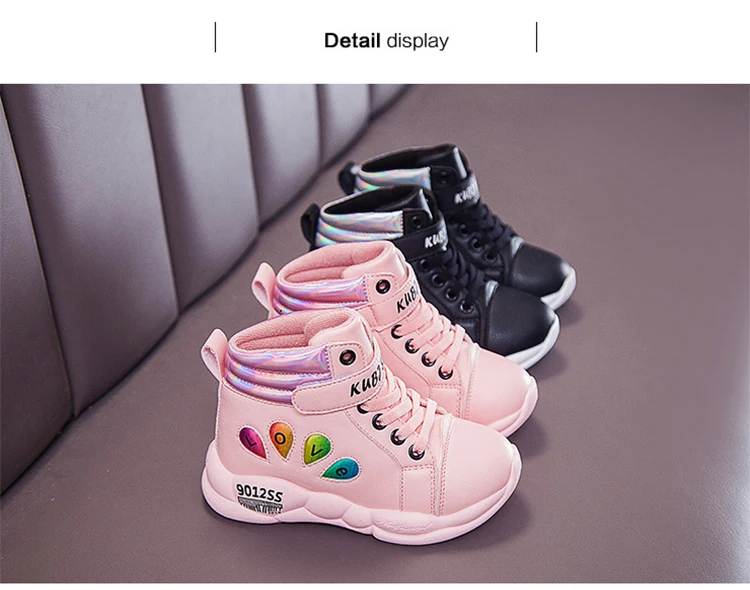 Весна AndAutumn 2019Children'sShoesCasualShoesGirlsSkidproofRunningShoesStudentsWinterTrend