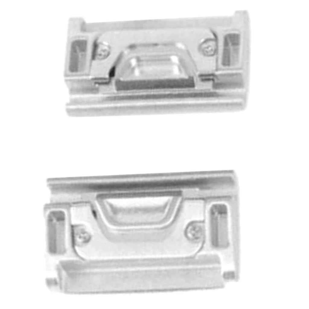 silver 26x16x6mm Наконечники для часов/Разъемы/застежки, из нержавеющей стали ремешок для часов адаптер Разъем для Garmin Fenix 5X 3HR - Цвет: silver 26x16x6mm