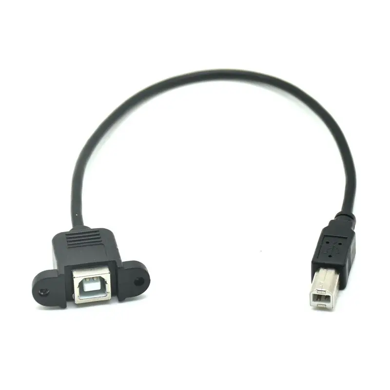 Cable Length: 1m Computer Cables 0.5M 1M 1.5M USB 2.0 A Female Panel Mount to USB A Male Angle Plug Extension Cable 