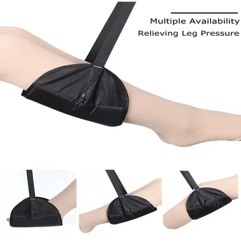 

Portable Foot Hammock Comfort Feet Leg Rest Hammocks Footrest Black for Chair Office Home Flight Airplane Travel Outdoor Indoor