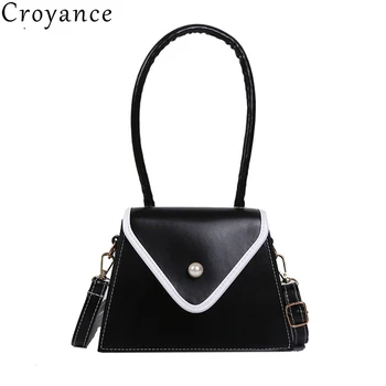

Croyance Fashion Style Women Crossbody Bags High Quality PU Leather Messenger Bag Small Shoulder Handbag Imitation Pearl Purse