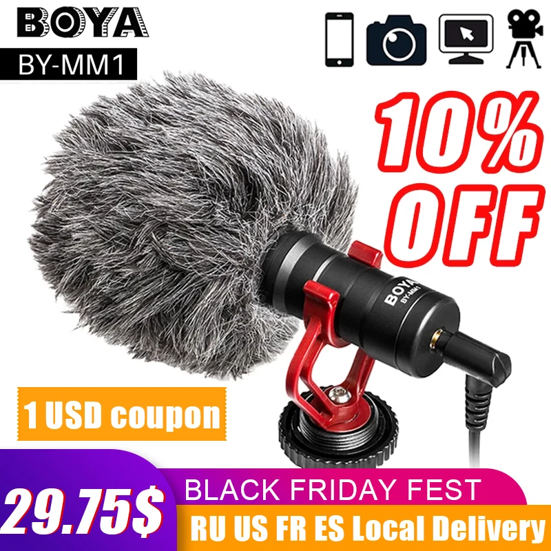 BOYA BY-MM1 Shotgun Video Microphone Universal