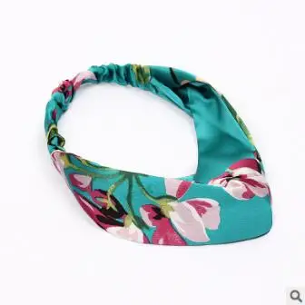 60pcs/lot DIY Simple Multi Geranium Flower Silk Satin Head Bands Elasticity HeadBands Hair Styling Tools Accessory HA1294 - Цвет: 2