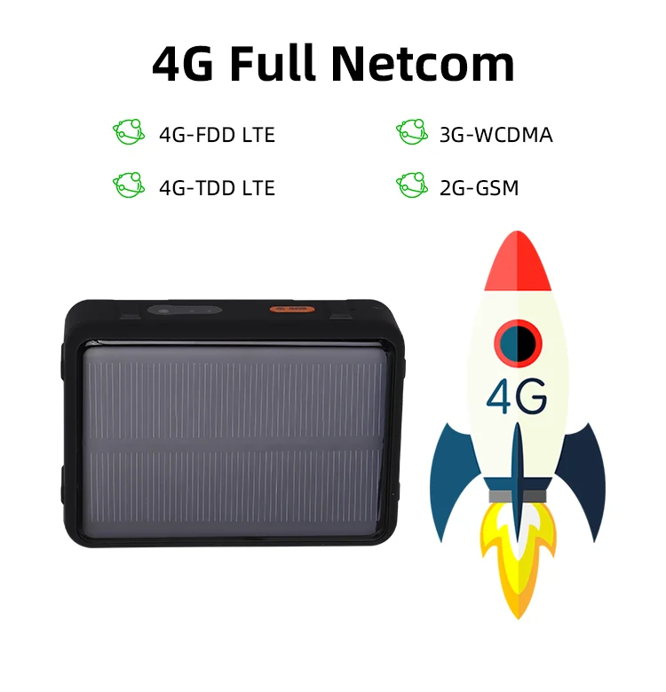 GPS-трекер на солнечной батарее 9000 мАч 4G | Автомобили и мотоциклы